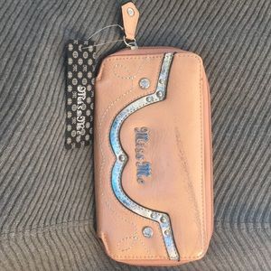 Miss Me NWT light pink & silver Wallet